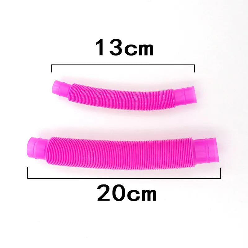 Pop Tube Sensory Fidget Toys – 5-Pack Colorful Connectable Tubes for Kids