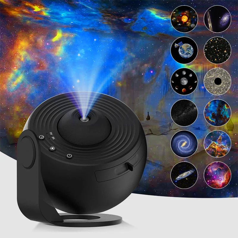 GalaxyGlow™ 360° Starry Sky Planetarium Projector – RGB Rotating Night Light