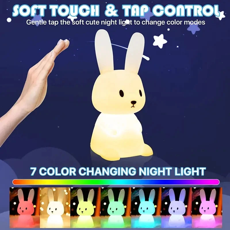 GlowBunny™ Silicone Touch Night Light
