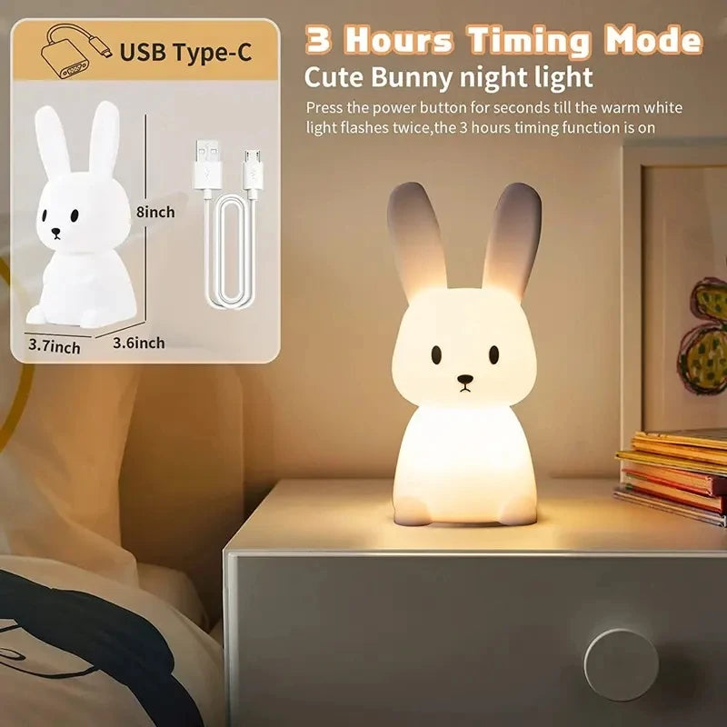 GlowBunny™ Silicone Touch Night Light