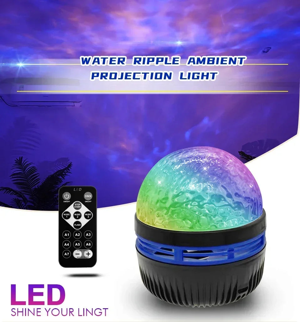 Galaxy Starry Sky LED Projector – USB Night Light with Remote Control