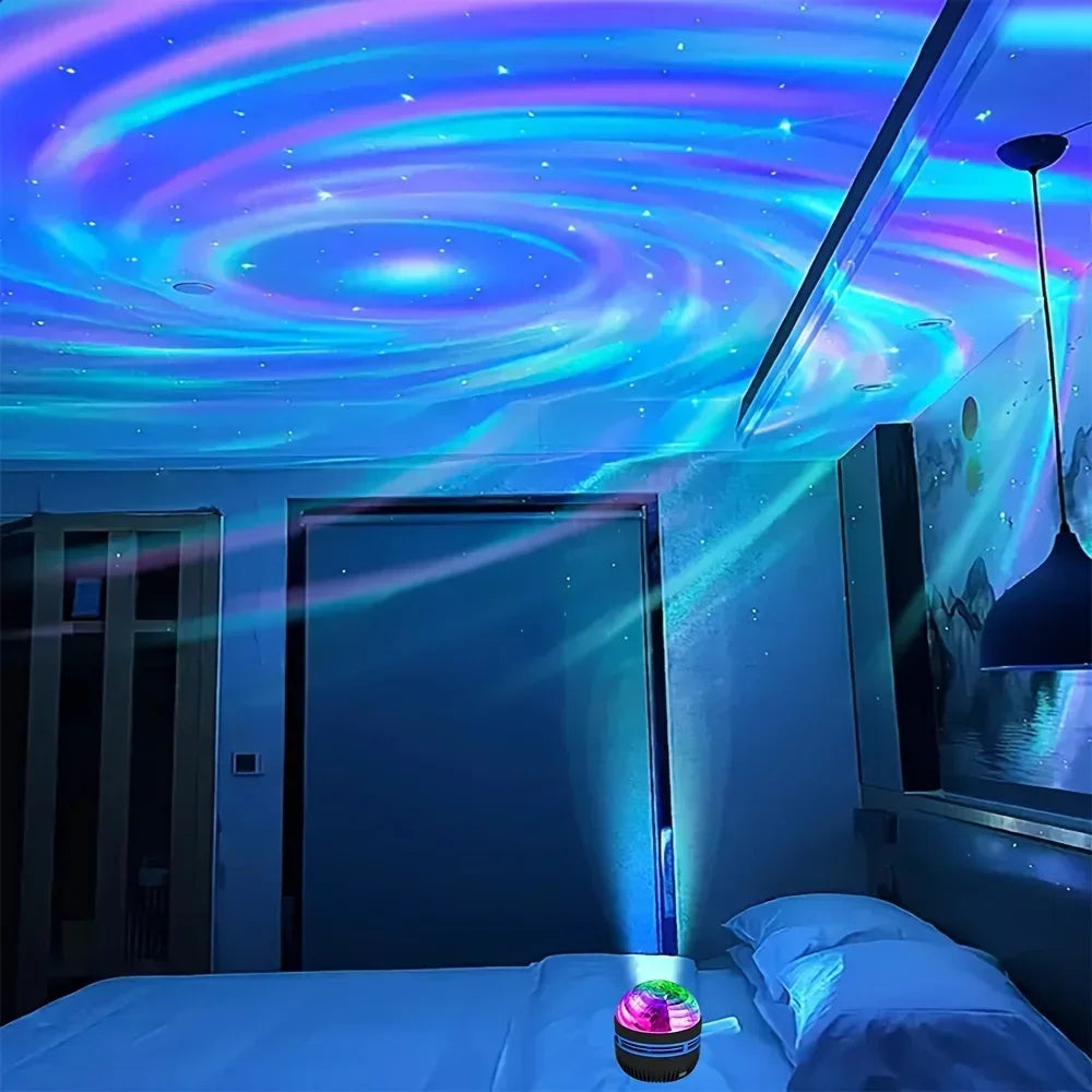 Galaxy Starry Sky LED Projector – USB Night Light with Remote Control