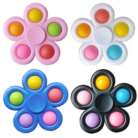 PopSpin™ 2-in-1 Fidget Spinner & Push Bubble Sensory Toy