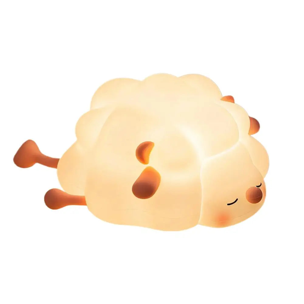 Cute Animal Silicone Night Light | Tap-to-Change Colour LED Lamp for Kids