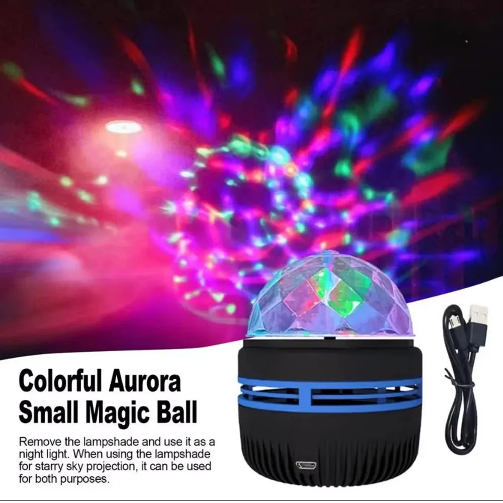 Galaxy Starry Sky LED Projector – USB Night Light with Remote Control