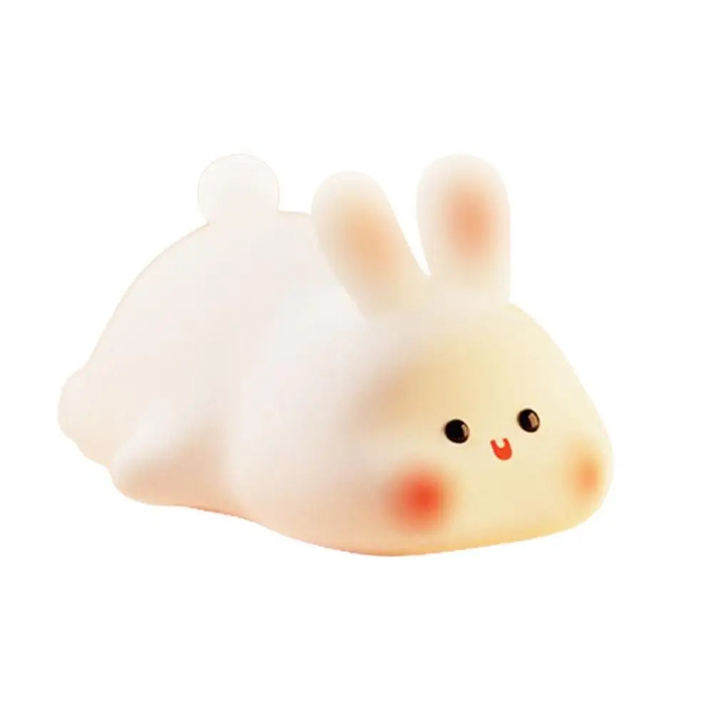Cute Animal Silicone Night Light | Tap-to-Change Colour LED Lamp for Kids