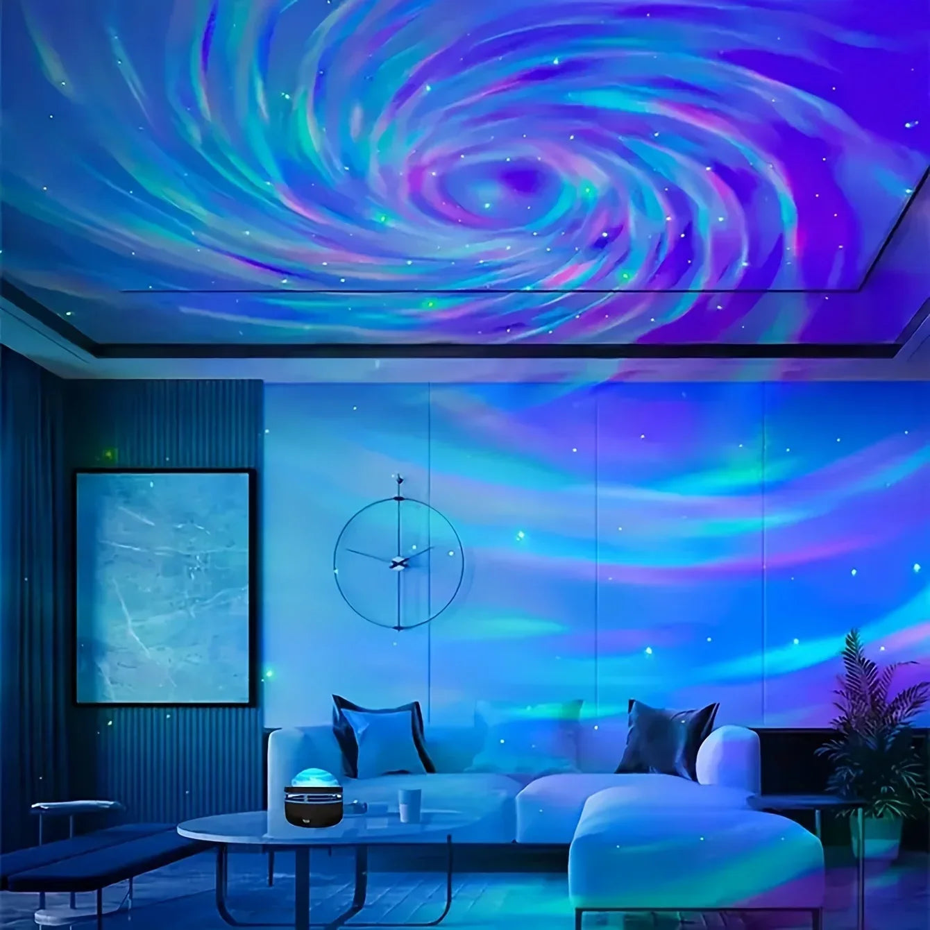 Galaxy Starry Sky LED Projector – USB Night Light with Remote Control