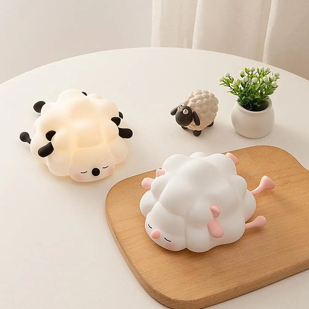Cute Animal Silicone Night Light | Tap-to-Change Colour LED Lamp for Kids