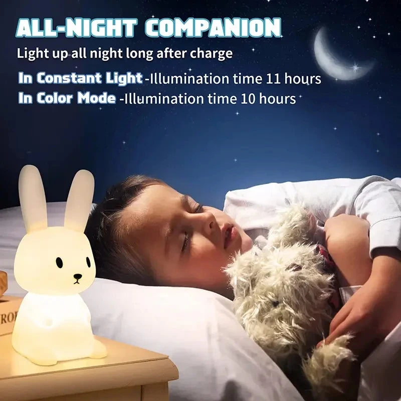 GlowBunny™ Silicone Touch Night Light