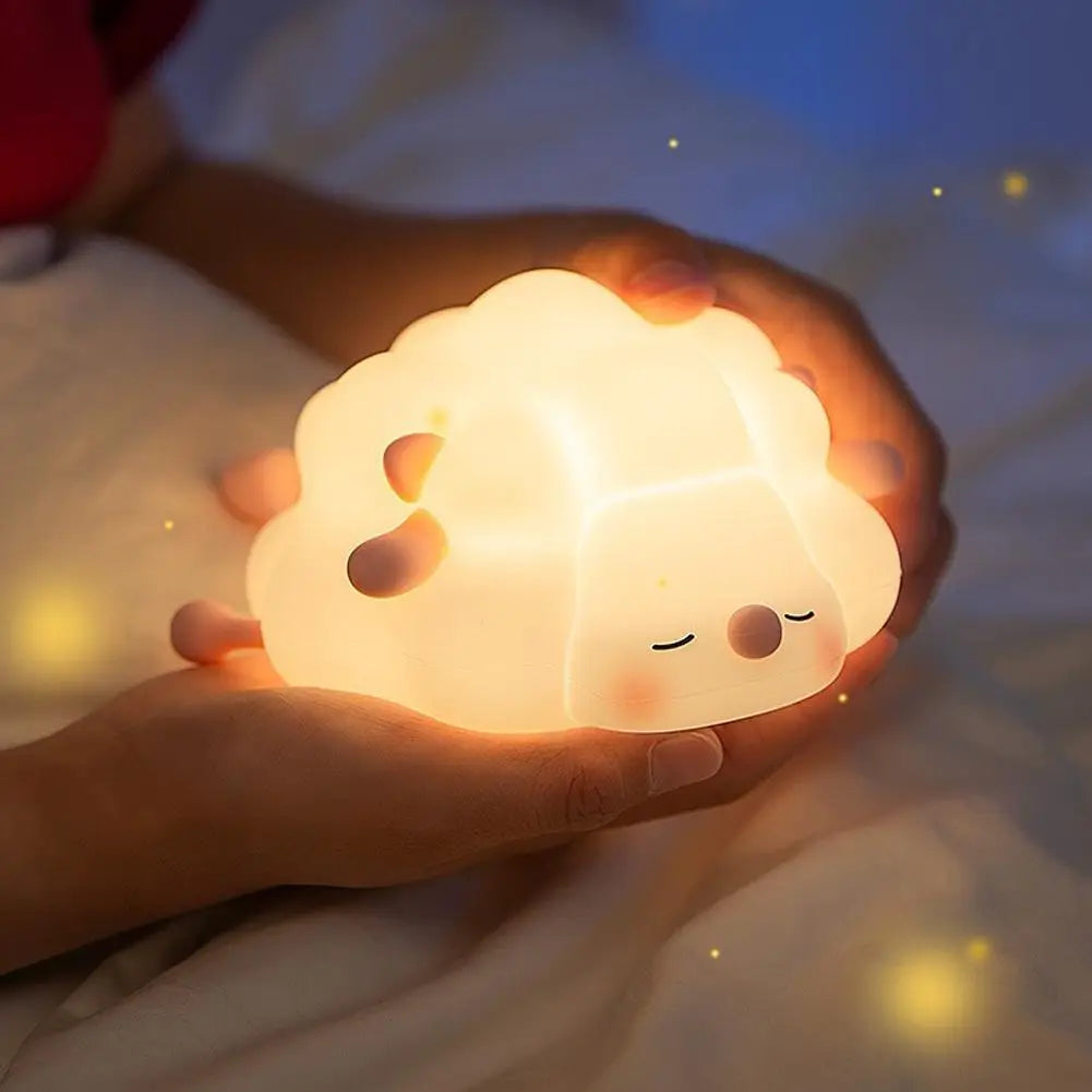 Cute Animal Silicone Night Light | Tap-to-Change Colour LED Lamp for Kids