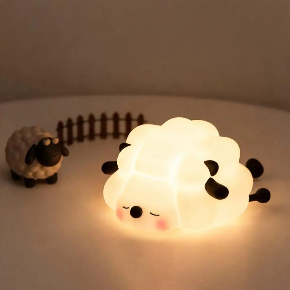 Cute Animal Silicone Night Light | Tap-to-Change Colour LED Lamp for Kids