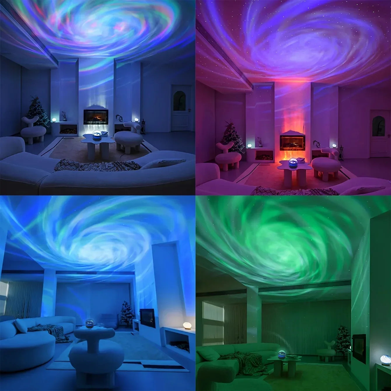 Galaxy Starry Sky LED Projector – USB Night Light with Remote Control
