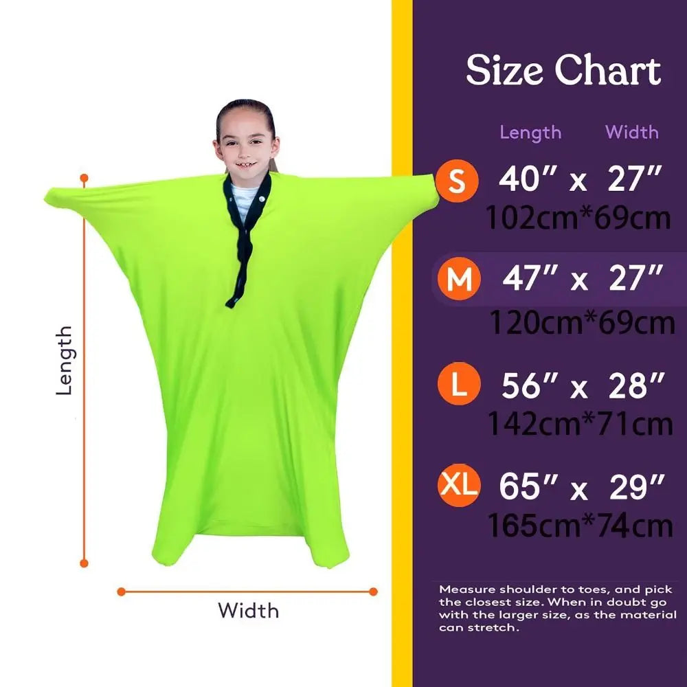 Elastic Sensory Body Sock | Seamless Stretch Bag for Autism & Sensory Training